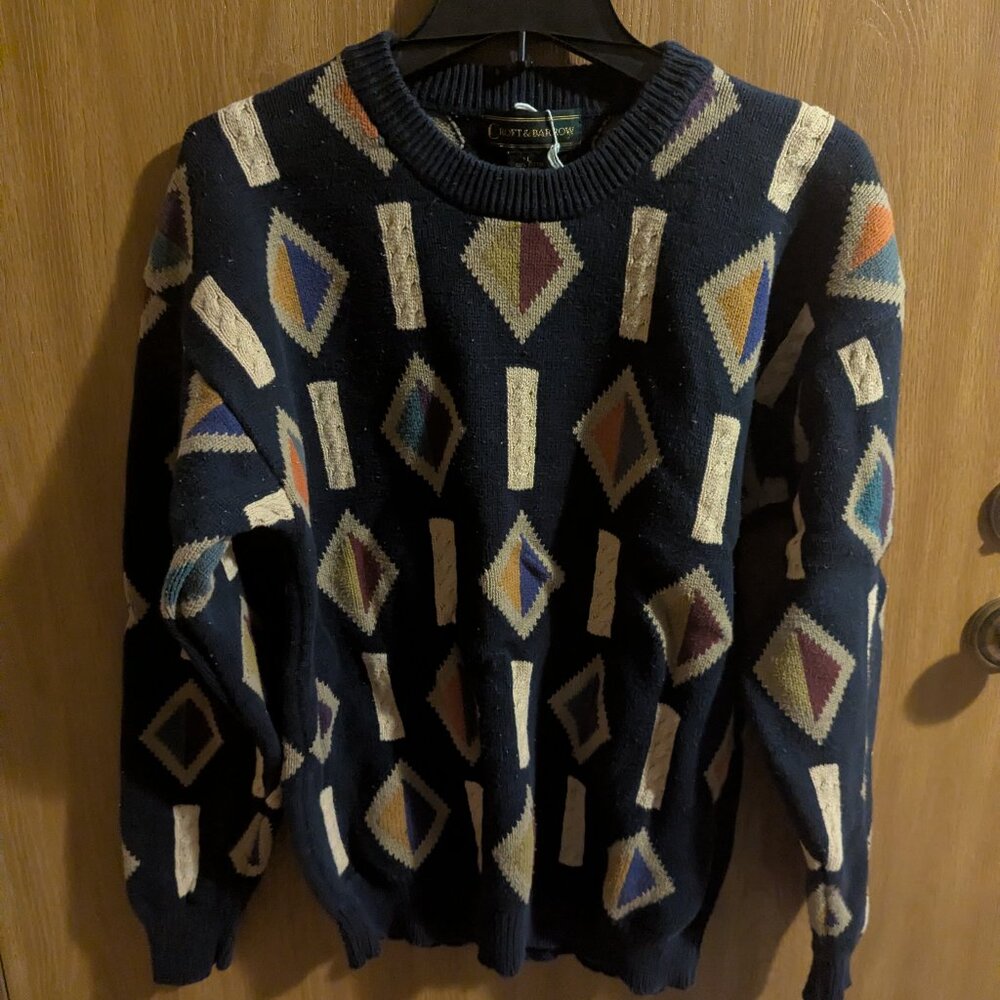 Croft & Barrow Navy Sweater, L